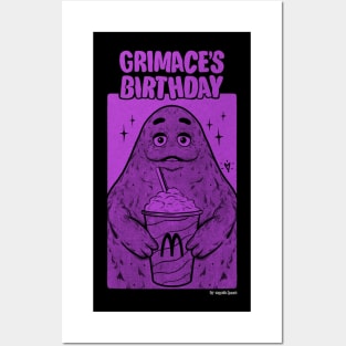 Grimace Birthday color Posters and Art